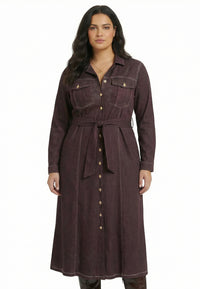 Midikleid DENIM DOLCE BROWN - #2