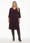 Dress midi UNI DOLCE - dark purple - #2