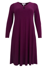 Dress midi UNI DOLCE - purple - #3
