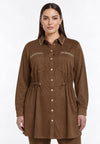 Jacket SUEDE ALIKE - mid brown - #2