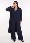 Cardigan extra long UNI DOLCE PLISSÉ - blue - #1