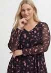 Tunic wide bottom ROSY - black - #2