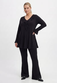 Tunic wide bottom UNI DOLCE - black - #1