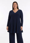 Tunic wide bottom strass UNI DOLCE - blue - #2