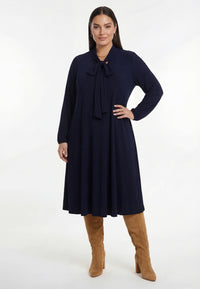 Dress UNI DOLCE PLISSÉ - blue - #1