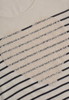 Shirt flare heart print - white - #5