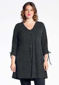 Cardigan wide bot string DOTS - black - #2