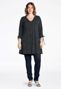 Cardigan wide bot string DOTS - black - #1