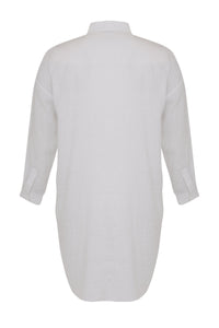 Blouse long LINEN - white - #3