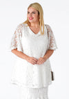 Tunic flare LACE - white
