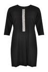Dress beaded LINEN - black - #3