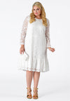 Dress frill LACE - white