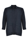 Blouse-jacket LINEN - blue - #3