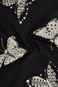 Tunic wide bot FARFALLE - black - #5