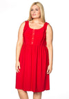 Dress ruffled strap DOLCE - red - #1