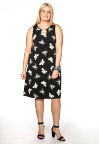 Dress ring neck FARFALLE - black - #1