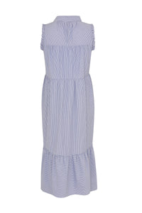 Dress ruffled STRIPE - blue - #4
