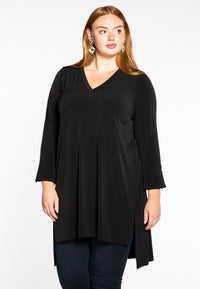Tunika doppelter V-Ausschnitt DOLCETunic double v-neck DOLCE - black - #1