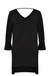 Tunika doppelter V-Ausschnitt DOLCETunic double v-neck DOLCE - black - #4