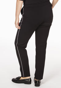 Trousers white piping MILANO - black - #3