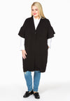 Jacket frill sleeve Interlock - black - #1