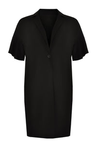 Jacket frill sleeve Interlock - black - #3