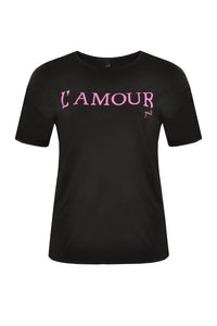 Shirt wide short sl L'amour - black - #4