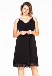 Spaghettiträgerkleid Spitze DOLCEDress spag lace DOLCE - black - #1