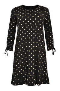 Dress GOLD DOTS - black - #4