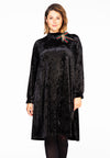 Dress puff sleeves VELVET - black - #2