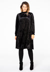 Dress puff sleeves VELVET - black - #1