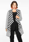 Cardigan STRIPE MIX - white