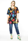 Tunic wide bottom CORAL - black - #2