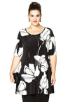 Tunic wide bottom ANNABEL - black - #1