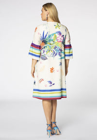 Dress ruffled sleeves EVE - white - #3