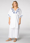 Blouse embroidered LINEN - white - #2