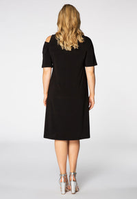 Kleid DOLCE asymmetrischer AusschnittDress DOLCE asymmetric neck - black - #3