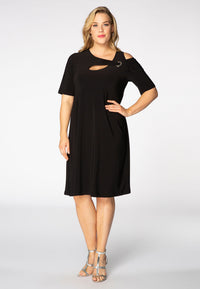 Kleid DOLCE asymmetrischer AusschnittDress DOLCE asymmetric neck - black - #2