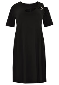 Kleid DOLCE asymmetrischer AusschnittDress DOLCE asymmetric neck - black - #4