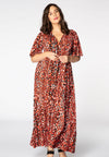 Dress cross-overlay RED LEO - red - #1