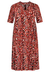 Kleid offenen Ausschnitt RED LEODress cut-out RED LEO - red - #4