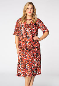 Kleid offenen Ausschnitt RED LEODress cut-out RED LEO - red - #1