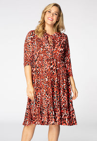 Dress ruffles RED LEO - red - #1