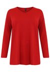 Pullover V basic - red - #4