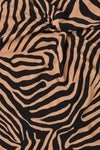 Shirt wide geknotetes Detail ZEBRAShirt ZEBRA wide knot - brown - #5