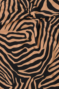 Shirt wide geknotetes Detail ZEBRAShirt ZEBRA wide knot - brown - #5