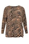 Shirt wide geknotetes Detail ZEBRAShirt ZEBRA wide knot - brown - #4