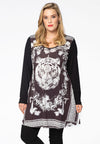 Tunic tiger wide bottom - black - #2