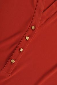 Tunic DOLCE grandad collar - orange - #5