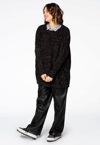 Pullover lurex - black - #1